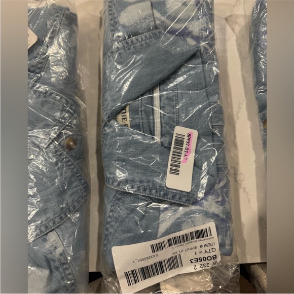 🎉LAST PIECE🎉Free People Free Airbrushed Blossom Denim Top - Women's - Picture 10 of 11